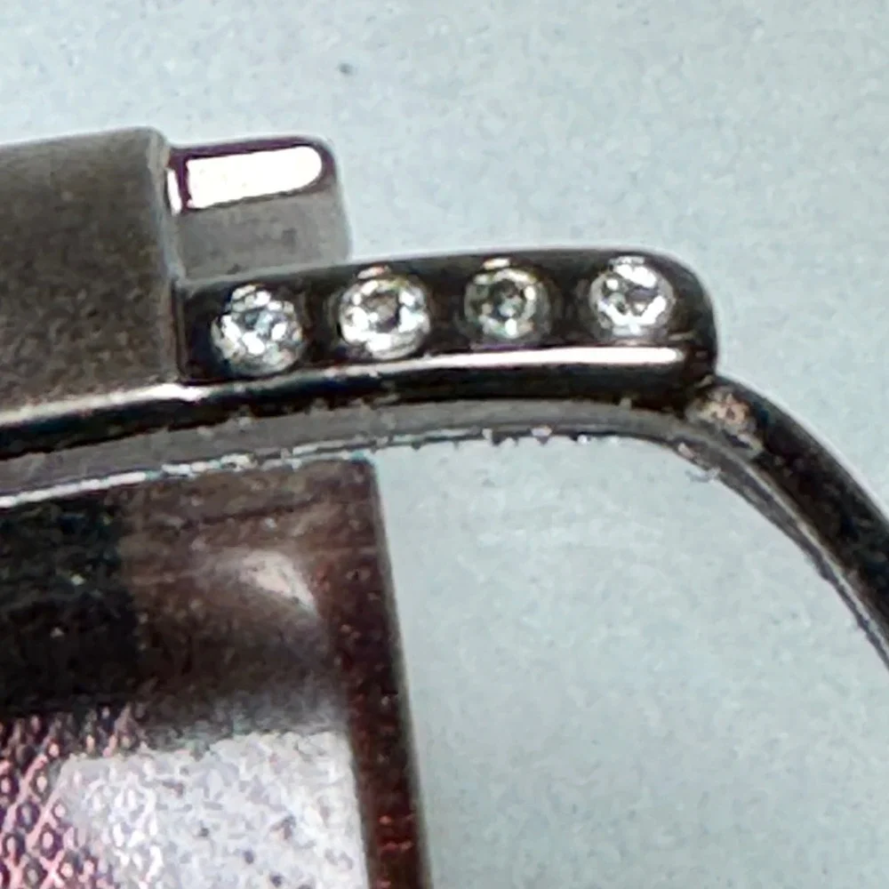 Versace 1090-B Brown Glitter Rhinestone Semi Rimless Eyeglass Frames 50-18-130